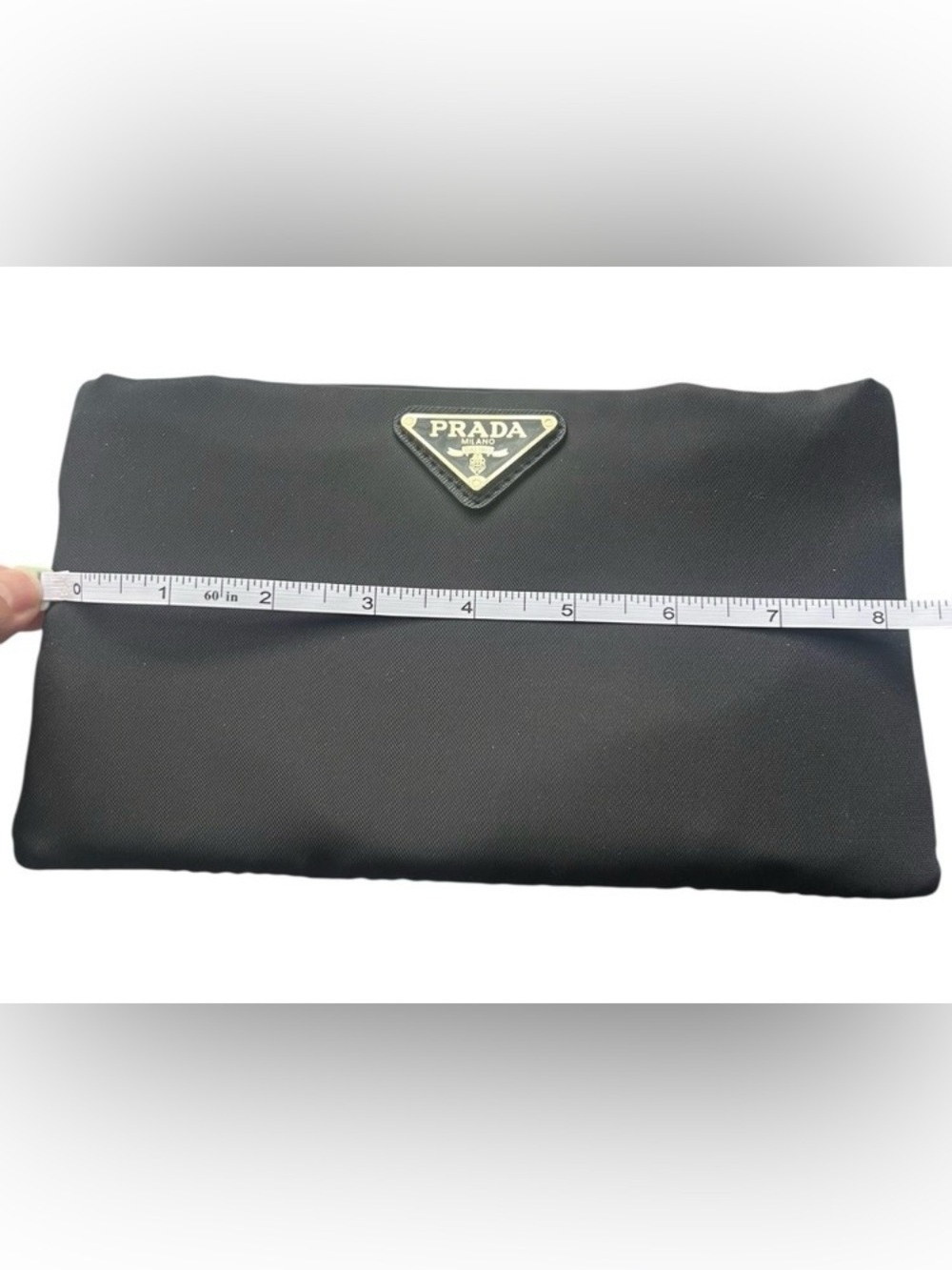 Prada Black Women's pouch Bag with Gold Hardware - Picture 10 of 12